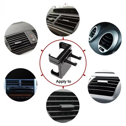 Smartphone Car Phone Holder Car Air Conditioning Vent Phone Holder, Holder Stand for Mobile Phone Cellphone GPS, Dashboard Bracket for Car (1 Pc) MKK-X48