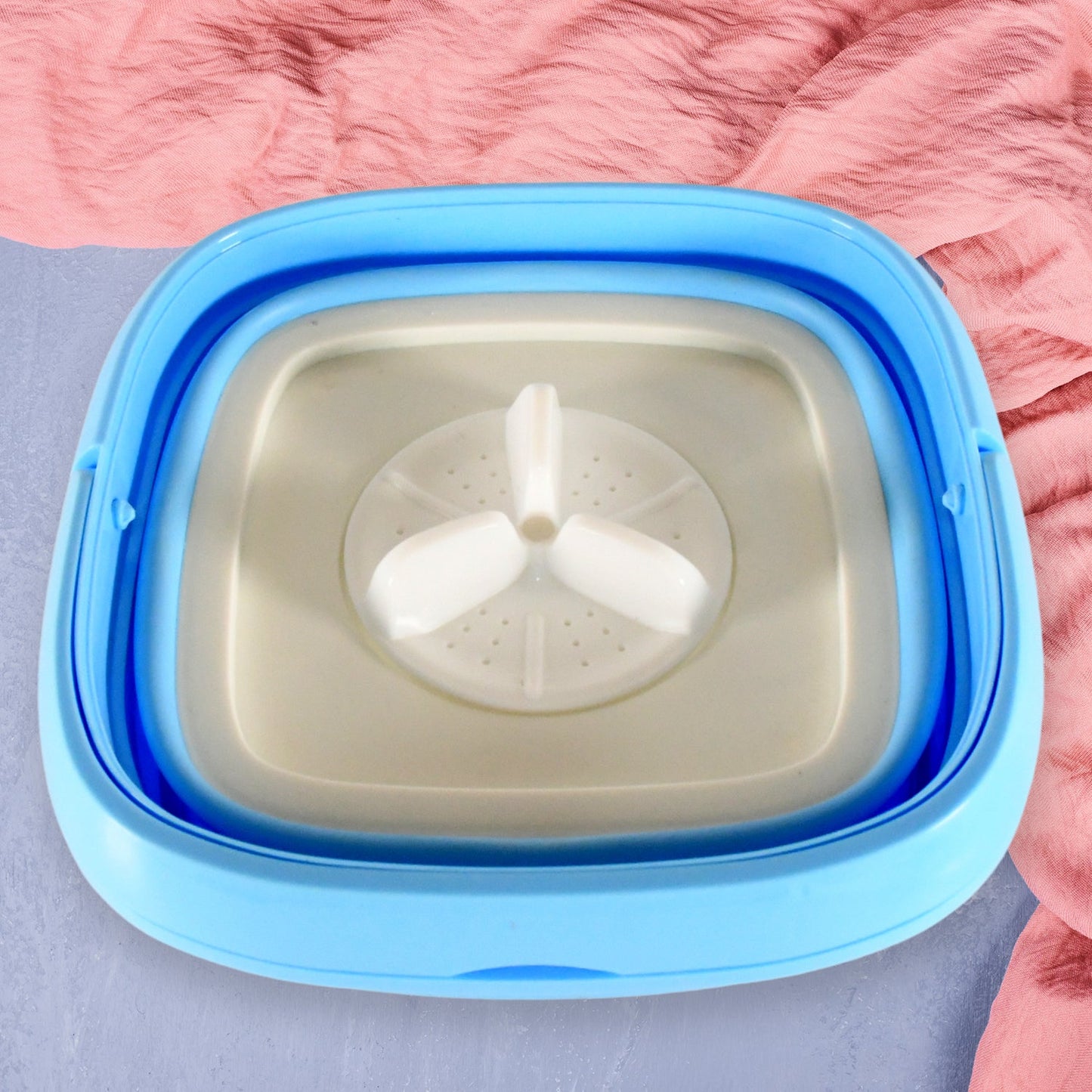 Portable Washing Machine, Mini Folding Washer and Dryer Combo, for Underwear, Socks,(X518)