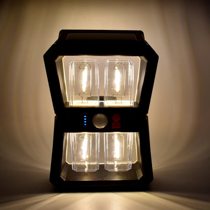 Solar Wall Lantern Light with 3 Modes & Motion Sensor (1 Pc) (X439)