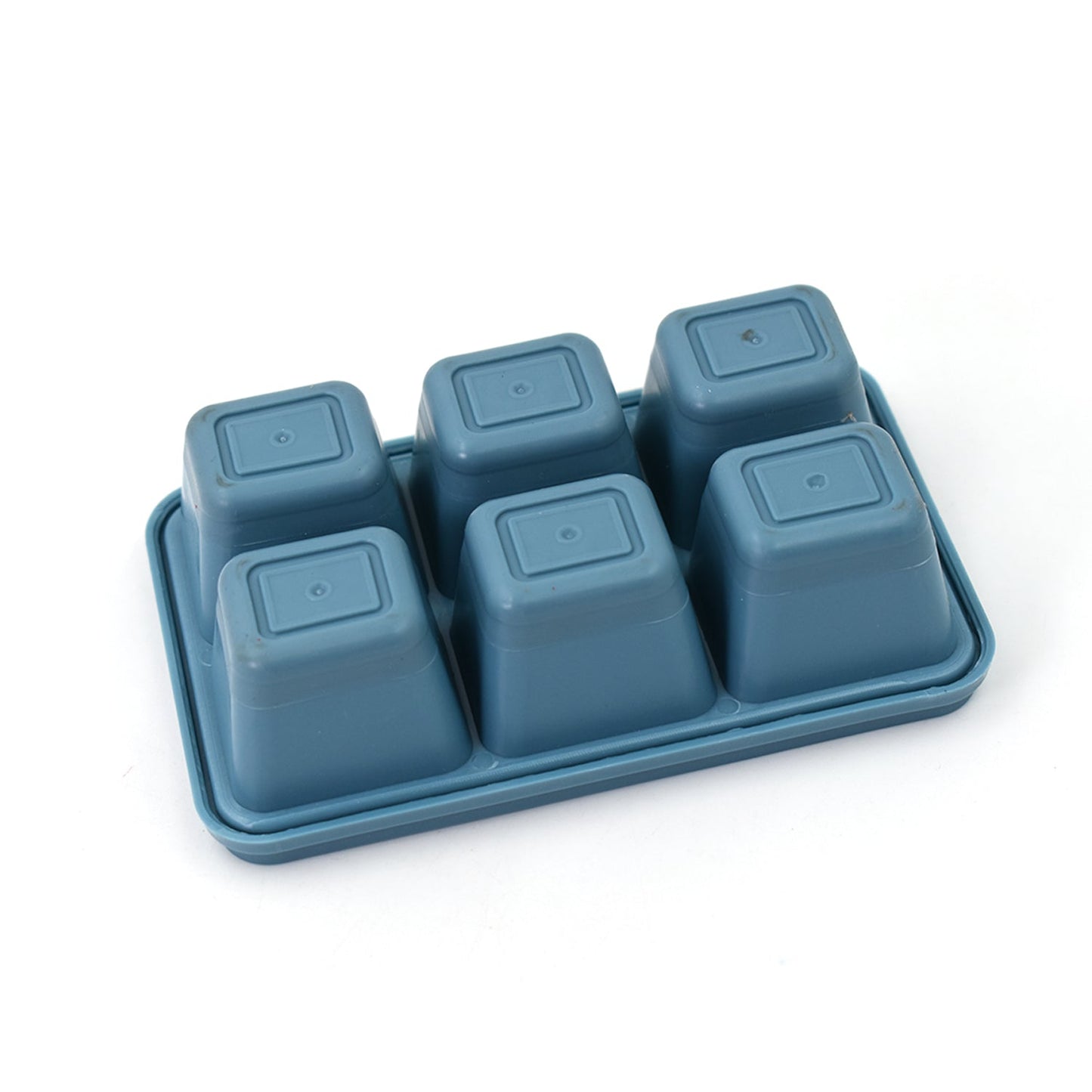 6 Grid Silicone Ice Tray used in all kinds of places like household kitchens for making ice from water and various things and all. (X1002)