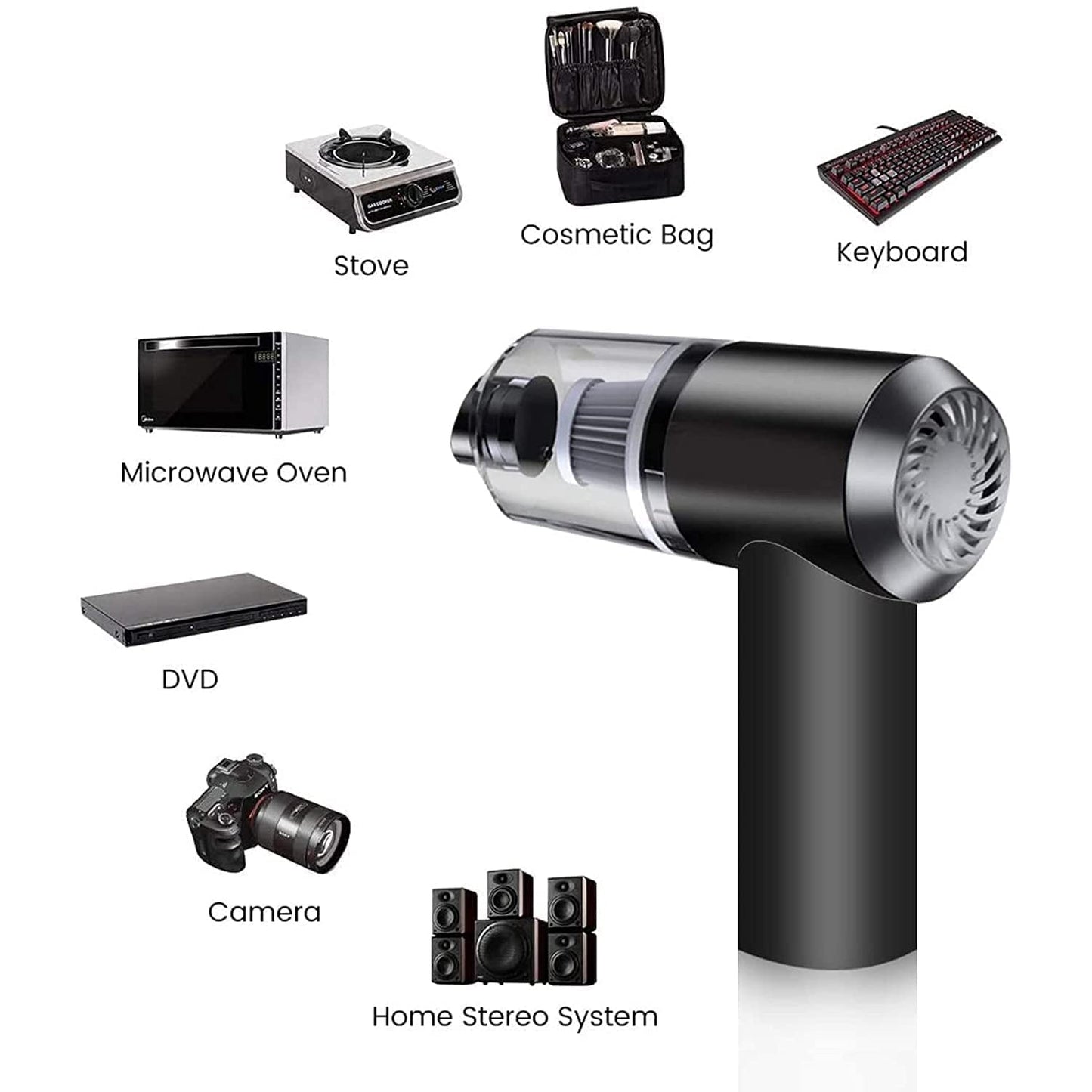 2 in 1 Car Vacuum Cleaner 120W High Vacuum Cleaner