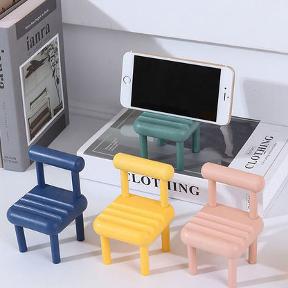 Mobile Phone Holder, Mini Chair Cell Phone Stand, 1 PC (X437)