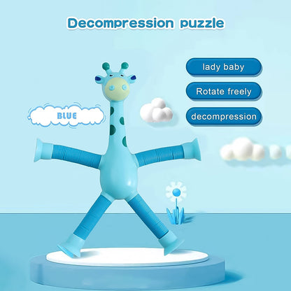 LED Giraffe Telescopic Suction Cup Toys (1 Pc) (X425)