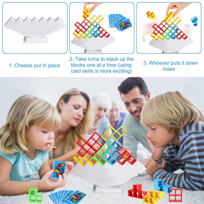 3D Tower Game, Tower Balance Game, Tower Stacking Game (16 Pcs Set) (X538)
