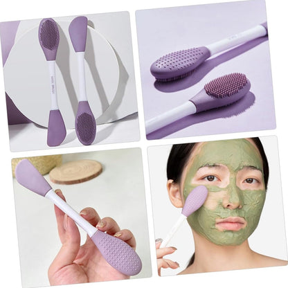 Double-headed Silicone Mask Brush Face Cleansing  (1 Pc) (X313)