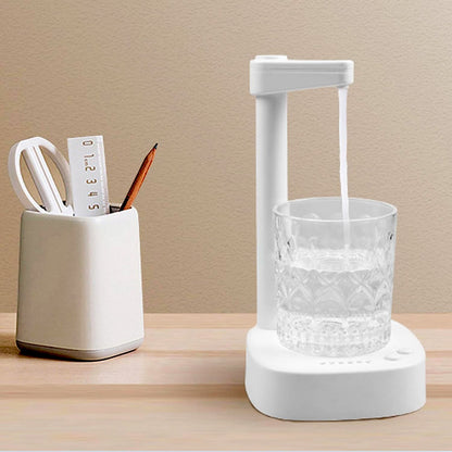 USB Charging, Desktop Water Bottle Dispenser, Intelligent Desktop Water Pump With Small Pipe, One Button Operation, Smart Table Bedside Water Dispenser, Desk Water Dispenser for Home, Office, Outdoor, Camping (X974)