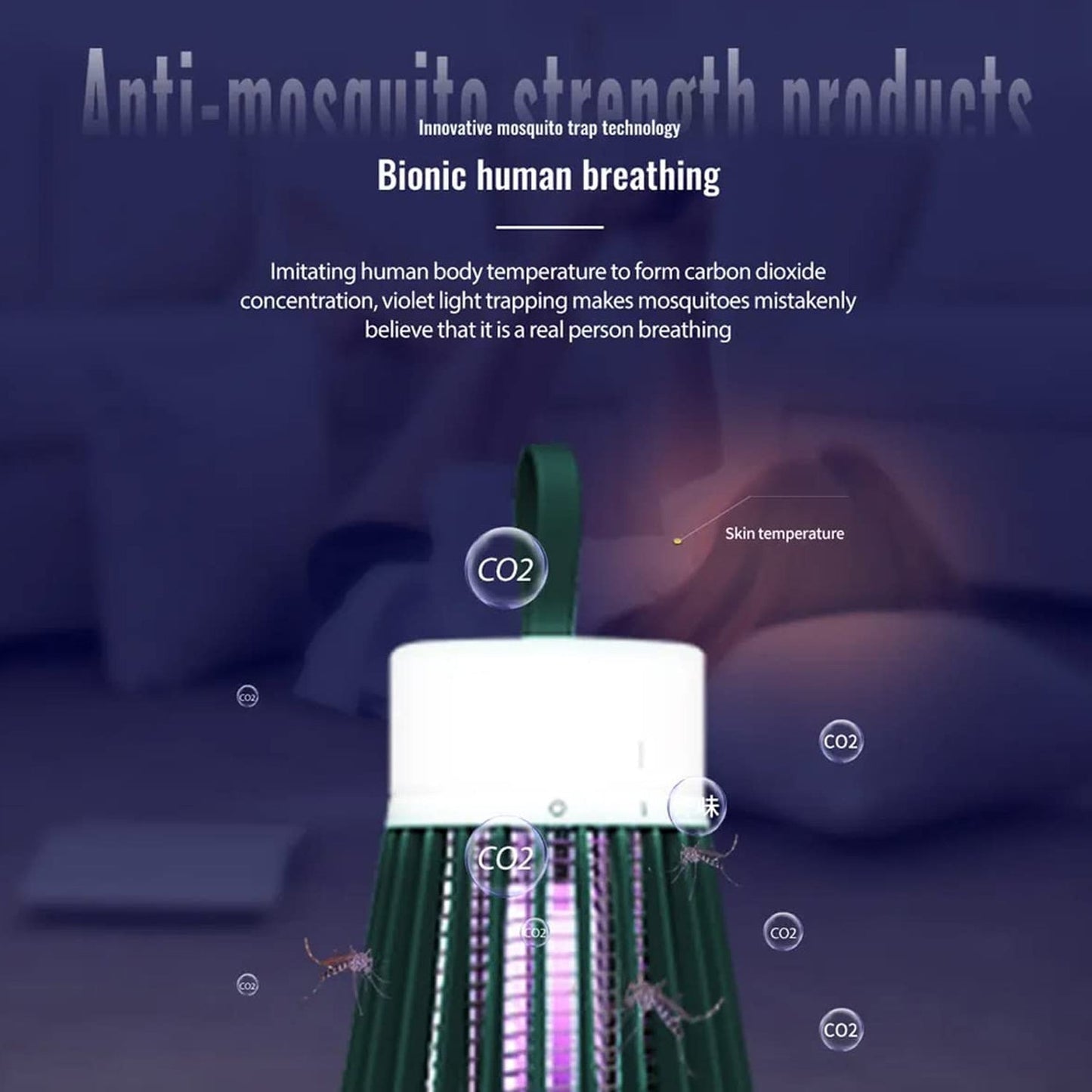 Mosquito Killer Machine  Mosquito Killer USB Powered Bug Zapper Mosquito Lamp For Home Electric LED Lamp Mosquito Killer Indoor  /  Outdoor Mosquito Trap Machine (X1069)