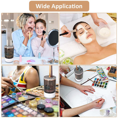 Automatic Makeup Brush Cleaner Fast Electric Brush Cleaner Hand Free Machine Super Clean Brush Washer & Brushes Organizer Tool (1 Pc) (X671)