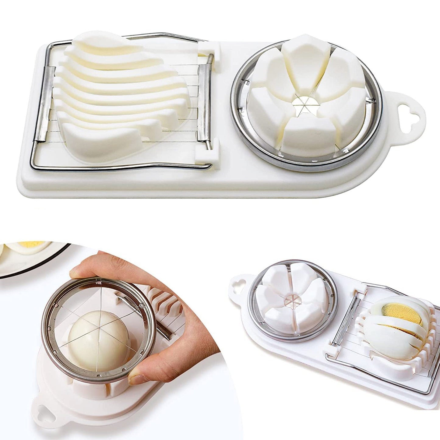 2 In 1 Egg Slicer, Egg Cutter For Hard Boiled Eggs (X268)