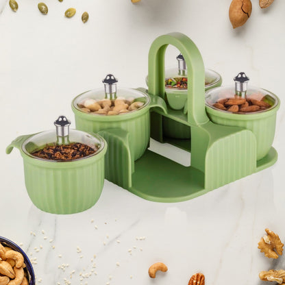 Multipurpose Plastic Storage Container Set: Kitchen Jars, Spices, Cookies (X720)