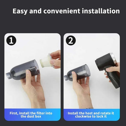3 in 1 Car Mini Vacuum Cleaner with Blower Wireless Portable Rechargeable Handheld High Power Suction Vacuum Cleaning Machine for Home Car Computer Keyboard Cordless Air Blowing Dusting  (MKK+X92)