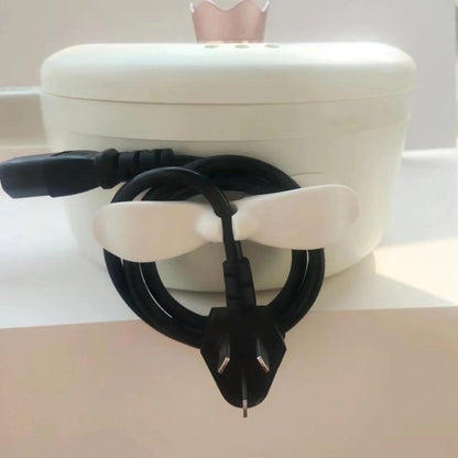 Power Plug Holder Organizer for Appliances Tidy Cord Winder Cable Organizer Self Adhesive Wire Wrap Holder for Coffee Maker Pressure Etc (1 Pc / 8x3 Cm / Small) (X622)