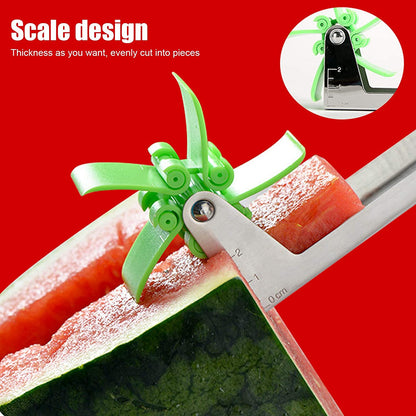 Stainless Steel Washable Watermelon Cutter Windmill Slicer Cutter Peeler for Home / Smart Kitchen Tool Easy to Use (X946)