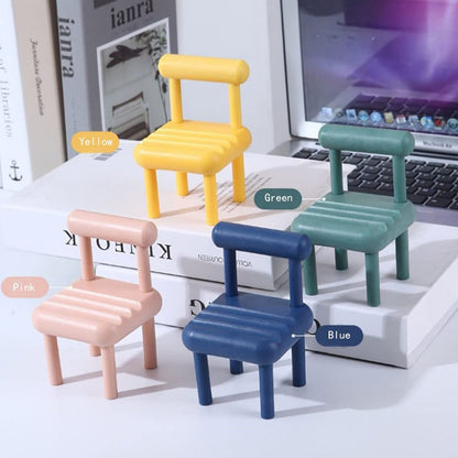 Mobile Phone Holder, Mini Chair Cell Phone Stand, 1 PC (X437)