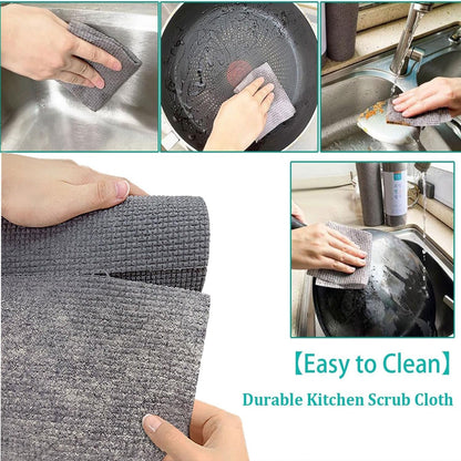 Durable Kitchen Scrub Cloth Kitchen Wear-Resistant Cloth 20×22cm, 1pc) (X434)