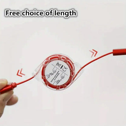Retractable Charger Charging Cable, Micro USB Cable, 3 in 1, Multi Charging Cable, Compatible with Phone / Type C / Micro Android USB and Other Mobile Devices (1 Pc) (X470)