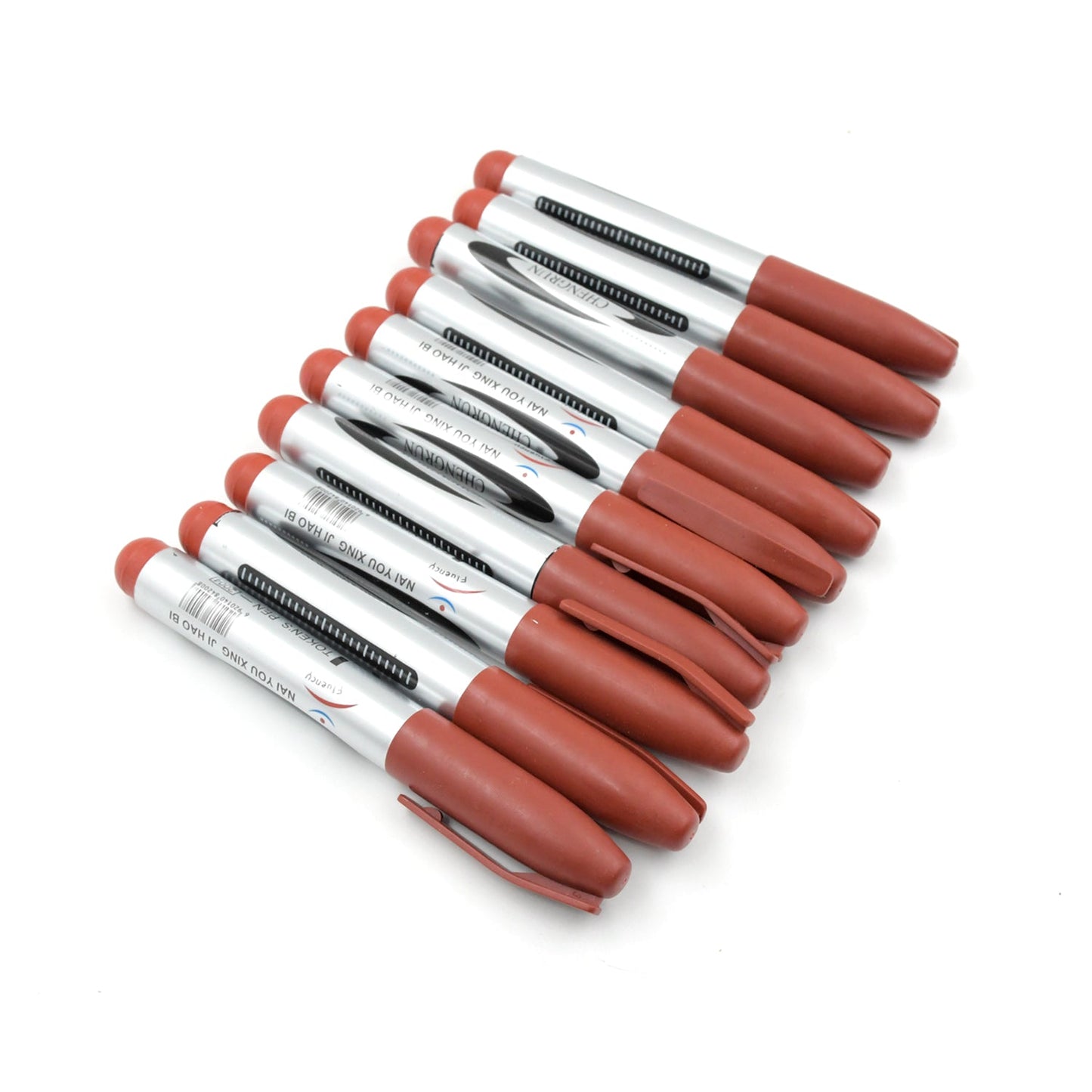 10 Pc Brown Markers & Pens for Whiteboards