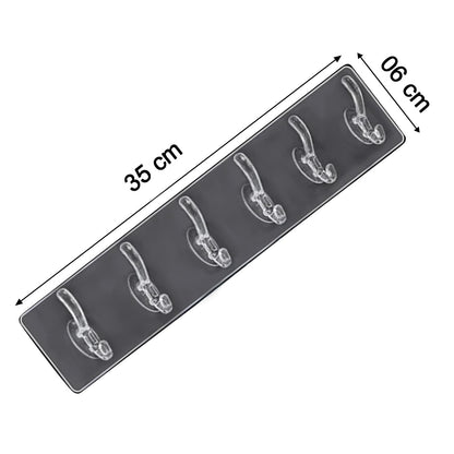 Adhesive Golden &  Transparent Heavy Duty Wall Hook (X360)