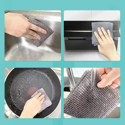 Durable Kitchen Scrub Cloth Kitchen Wear-Resistant Cloth 20×22cm, 1pc) (X434)