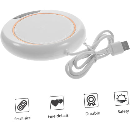 USB Warm Coaster Heated Coffee Mug Portable Office Desk Portable Cup(1 Pc) (X329)