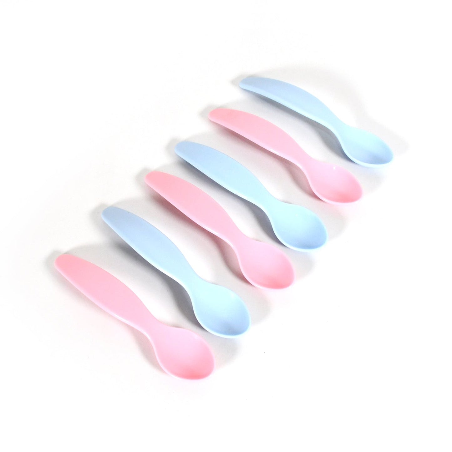 MKK-25-Kids Cute Food Grade Foods Feeding Training Baby Spoon (Set of 6 pcs)