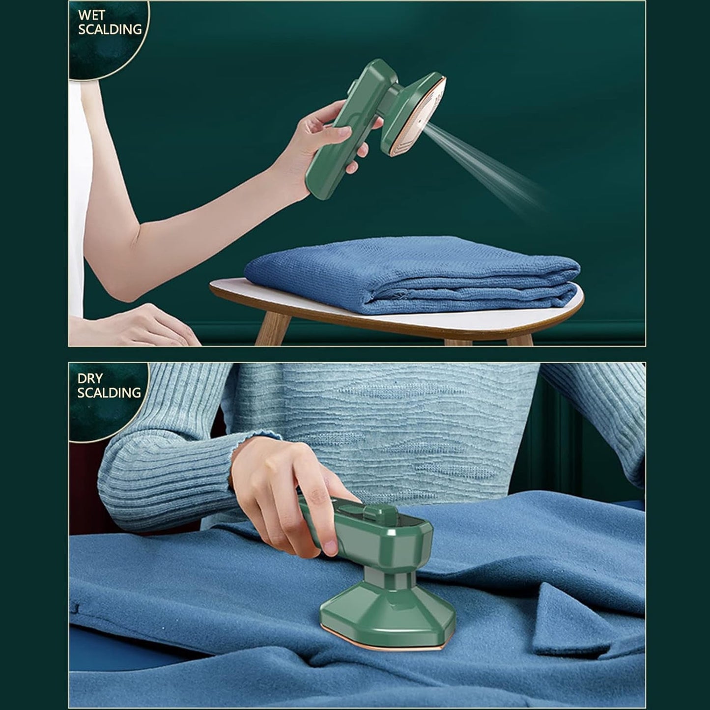 Mini Steamer & Iron: 2-in-1 Portable Travel Friendly (X498)