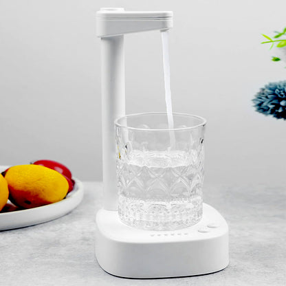 USB Charging, Desktop Water Bottle Dispenser, Intelligent Desktop Water Pump With Small Pipe, One Button Operation, Smart Table Bedside Water Dispenser, Desk Water Dispenser for Home, Office, Outdoor, Camping (X974)