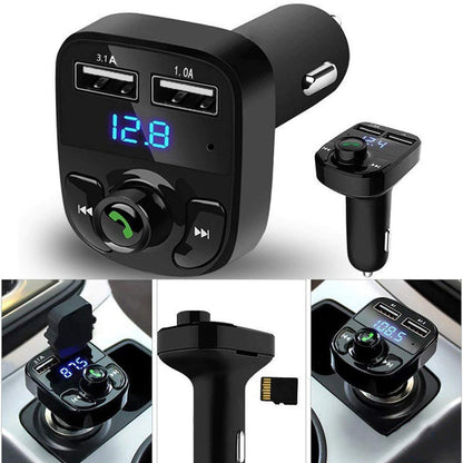 CAR-X8 Bluetooth FM Transmitter Kit for Hands-Free Call Receiver / Music Player / Cll Receiver (X359)