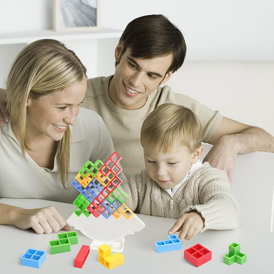 3D Tower Game, Tower Balance Game, Tower Stacking Game (16 Pcs Set) (X538)