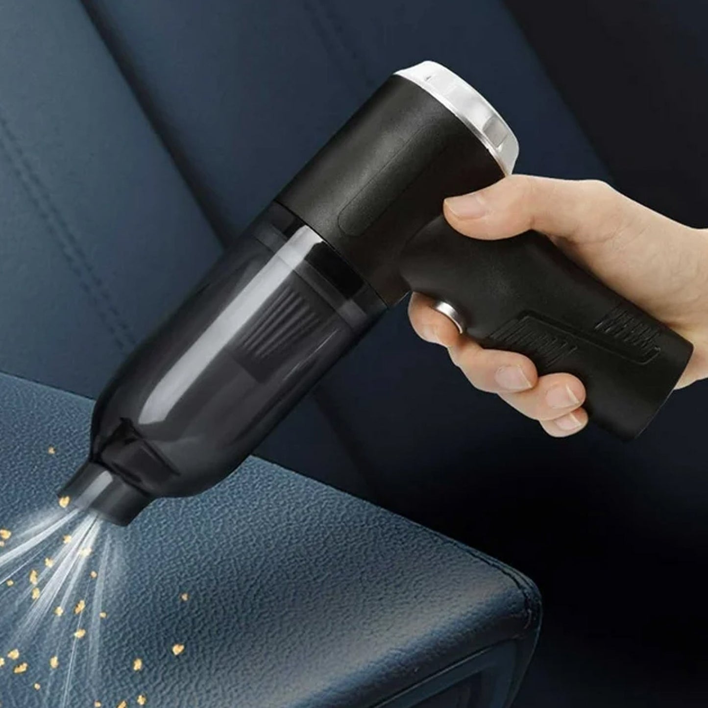 3 in 1 Car Mini Vacuum Cleaner with Blower Wireless Portable Rechargeable Handheld High Power Suction Vacuum Cleaning Machine for Home Car Computer Keyboard Cordless Air Blowing Dusting  (MKK+X92)