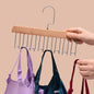 Space Saving 8 Hooks Wooden Hangers (1 Pc) (X760)