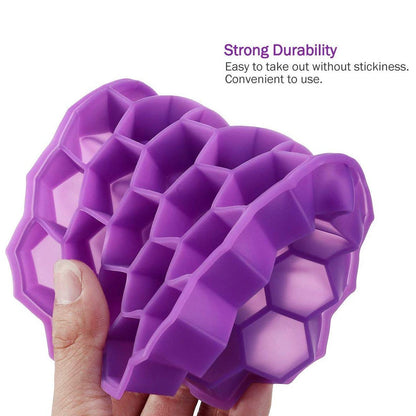 Silicone Ice Cube Trays 32 Cavity Per Ice Tray [Multi color] (X436)
