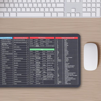 MKK+X41-Mat of Shortcut Keyboard  Mouse Pad Mat Mouse Pads for Desk Quick Key Super Large Anti-slip Keyboard Pad Desk Accessories Desktop Mouse Pad Office Oversized Big Mouse Pad Rubber (80—30 Cm)