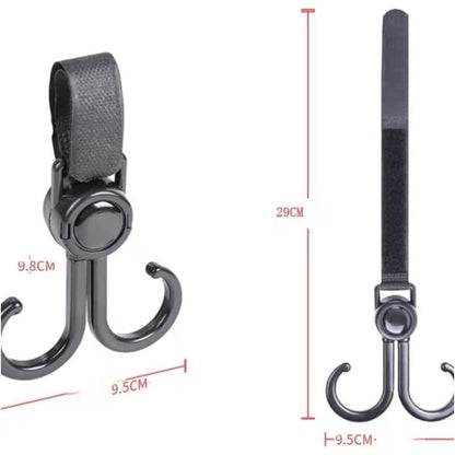 Multi-Purpose Strong Pushchair Hook Baby Carriage Hook 360Degree (1 Pc) (X734)