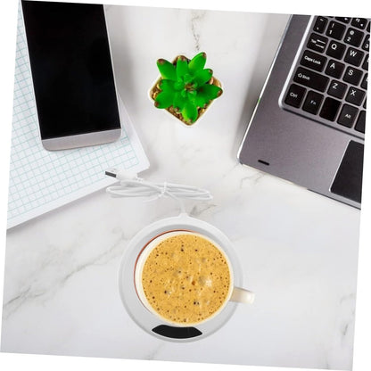 USB Warm Coaster Heated Coffee Mug Portable Office Desk Portable Cup(1 Pc) (X329)