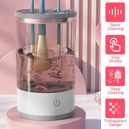 Automatic Makeup Brush Cleaner Fast Electric Brush Cleaner Hand Free Machine Super Clean Brush Washer & Brushes Organizer Tool (1 Pc) (X671)
