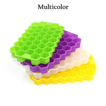 Silicone Ice Cube Trays 32 Cavity Per Ice Tray [Multi color] (X436)