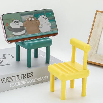 Mobile Phone Holder, Mini Chair Cell Phone Stand, 1 PC (X437)