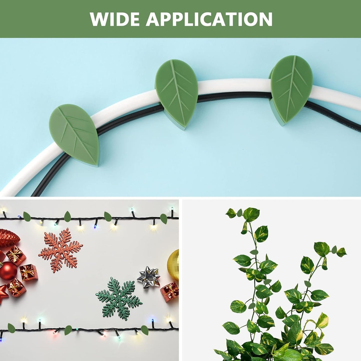 Plant Climbing Wall Fixture Clip Self-Adhesive Hook Vines Traction Invisible Stand Green Plant Clip Garden Wall Clip Plant Support Binding Clip Plants for Indoor Outdoor Decoration (10 Pcs Set) (X834)
