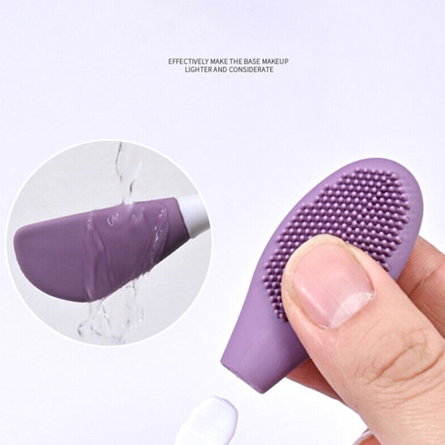 Double-headed Silicone Mask Brush Face Cleansing  (1 Pc) (X313)