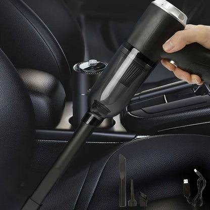 3 in 1 Car Mini Vacuum Cleaner with Blower Wireless Portable Rechargeable Handheld High Power Suction Vacuum Cleaning Machine for Home Car Computer Keyboard Cordless Air Blowing Dusting  (MKK+X92)