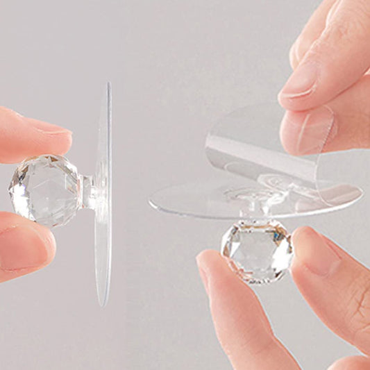 Diamond Crystal Shaped Pulls Handles Hook (10PCS) (X232)