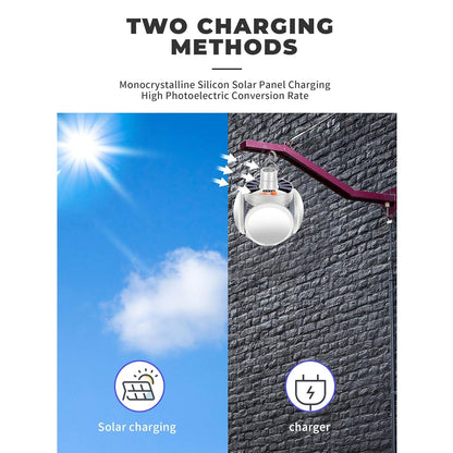 Solar Multi-Functional Emergency LED Light Bulb with USB Charging, (X435)
