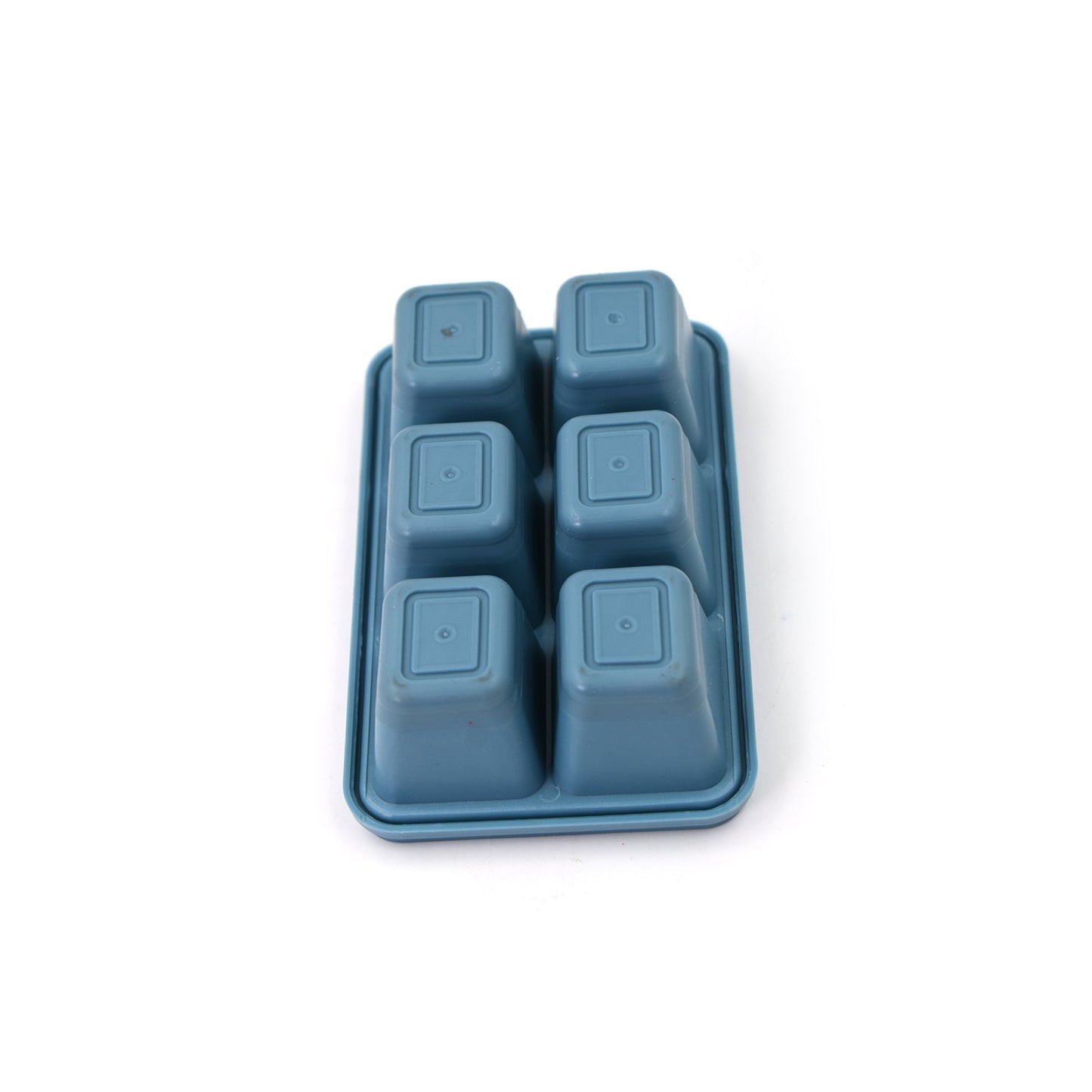 6 Grid Silicone Ice Tray used in all kinds of places like household kitchens for making ice from water and various things and all. (X1002)