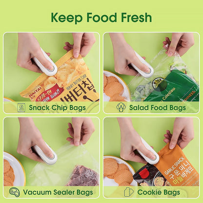 Mini Bag Sealer, 2 in 1 Seal & Cutter Heat Sealers, TYPE-C USB Charging (1/5-X262)
