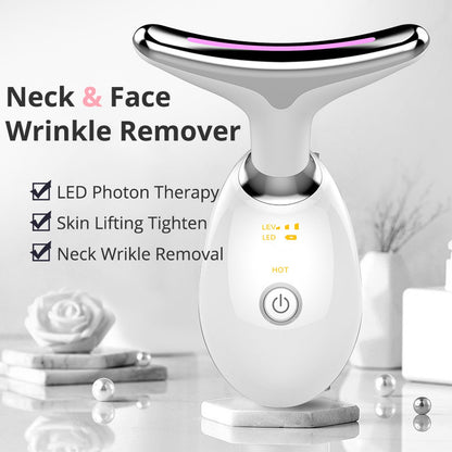 Electric Face Massager Wrinkle Remover LED Photon Face Beauty Device (1 Pc) (X204)