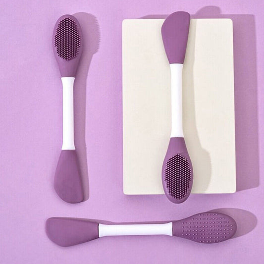 Double-headed Silicone Mask Brush Face Cleansing  (1 Pc) (X313)