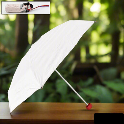 3-fold Sun  Rain Protective Solid Foldable Umbrella (1 Pc)