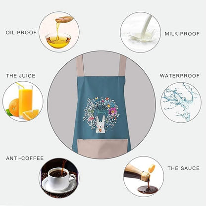 Kitchen Apron ( Single Piece- Random Color ) (YS+X153)