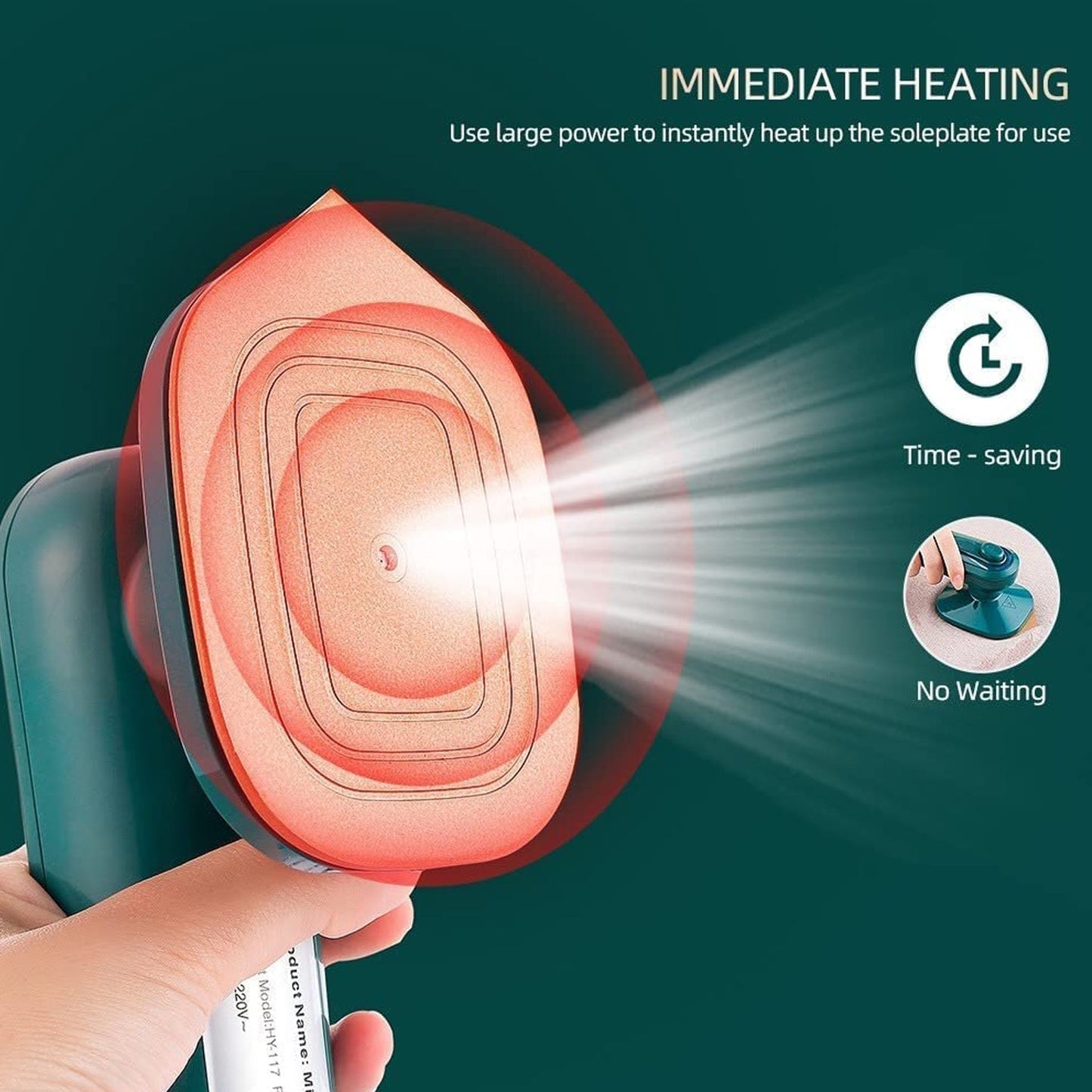 Mini Steamer & Iron: 2-in-1 Portable Travel Friendly (X498)